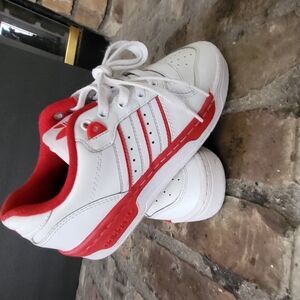 Adidas White and Red Sneakers